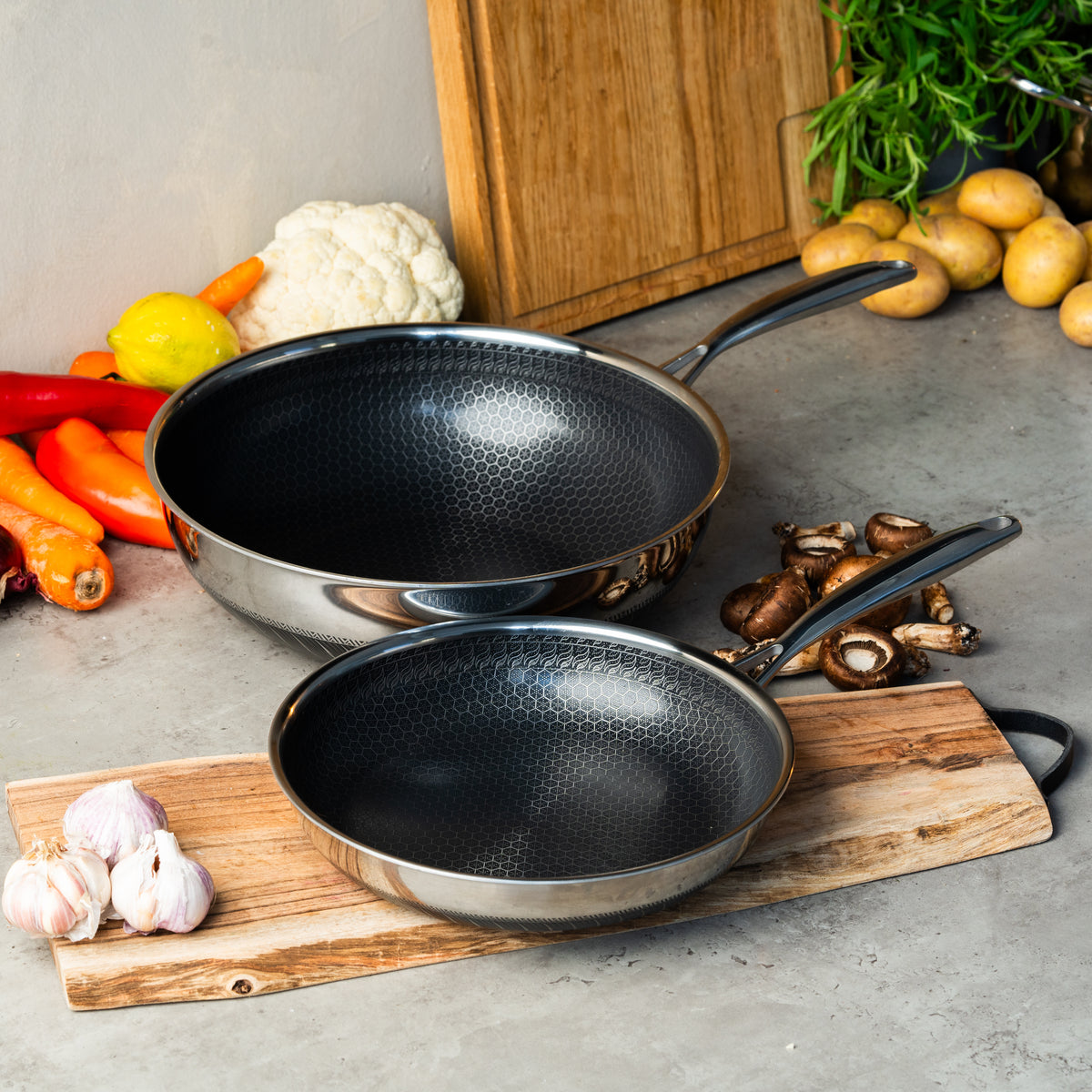 Fusion Non-stick-set med 28 cm Stekpanna + Wok