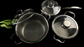 Fusion Non-stick Set med 3 Grytor + 1 st. 24 cm Stekpanna