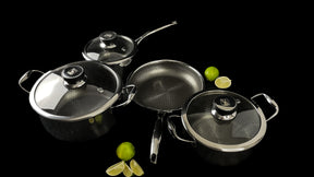 Fusion Non-stick Set med 3 Grytor + 1 st. 24 cm Stekpanna