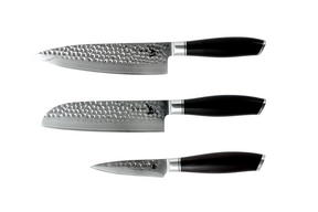 Kaki knivset med 3 köksknivar - Matälskaren
