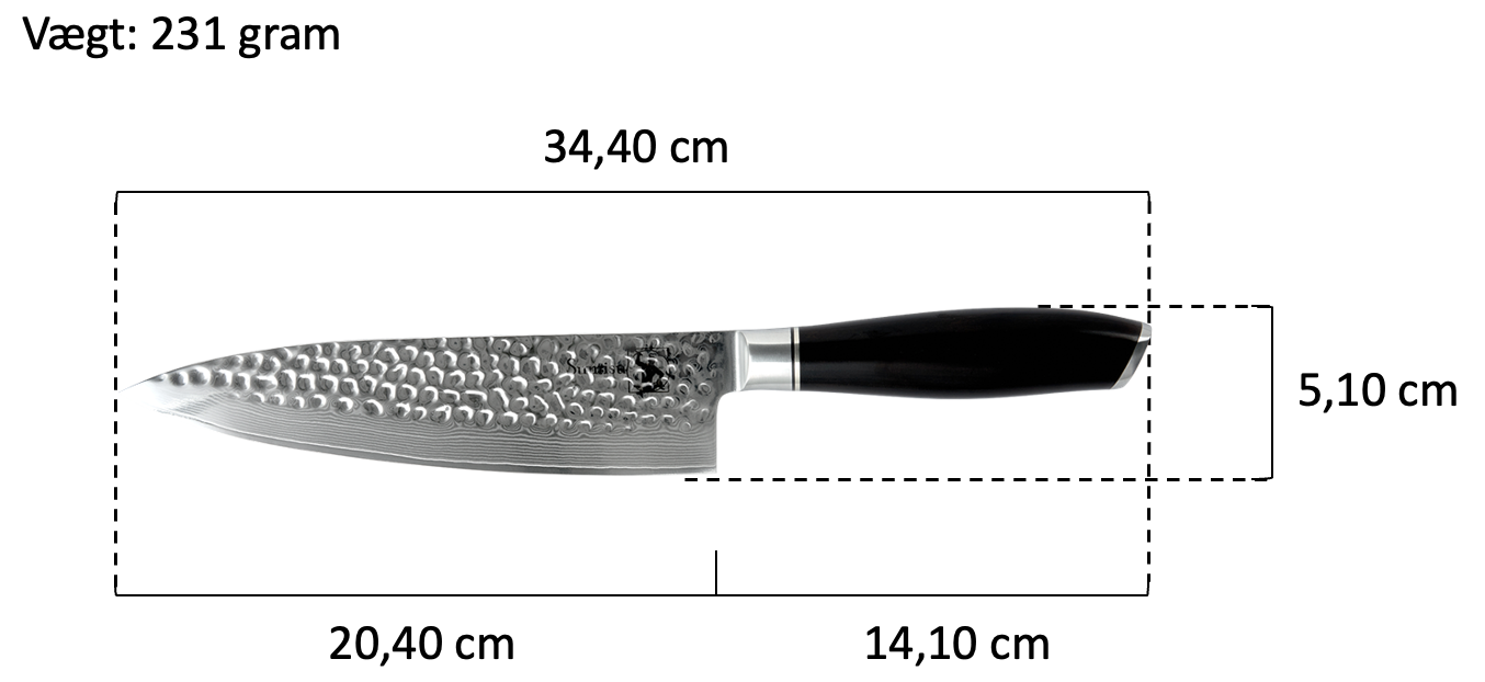 Kaki kockkniv
